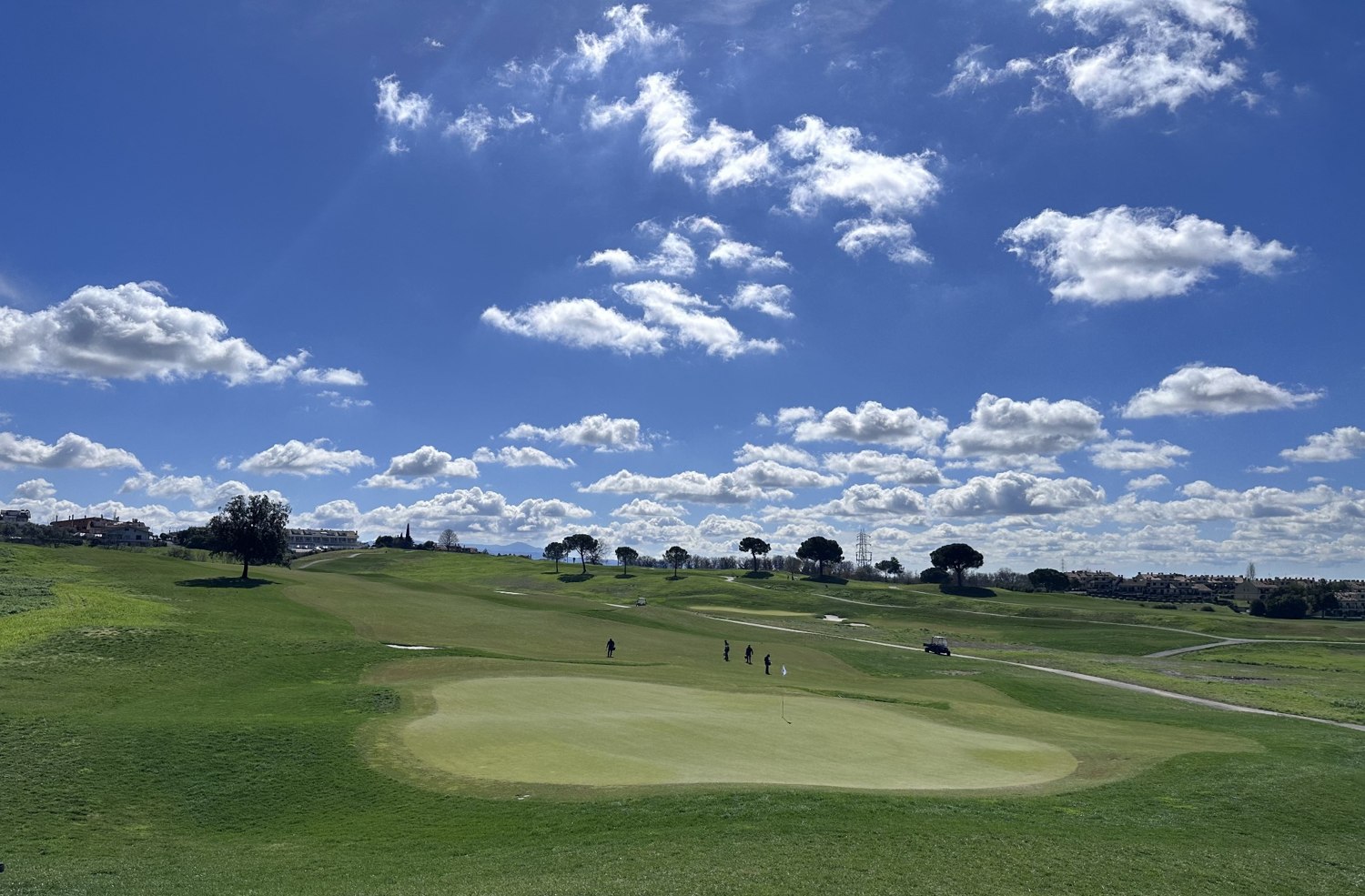 Veduta panoramica di un campo da golf